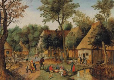 Essenszeit auf dem Land von Pieter Brueghel the Younger